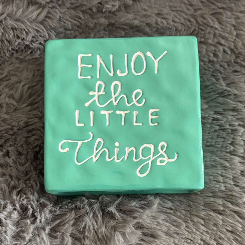 Green Ceramic Decorative Plaque